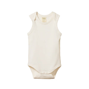 Nature Baby Cotton Singlet Bodysuit - Natural