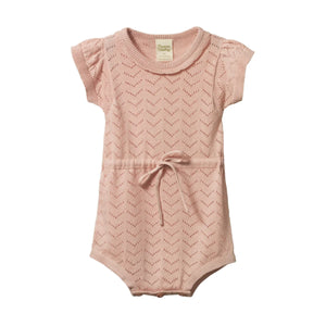 Nature Baby Lottie Suit - Rose Bud Pointelle