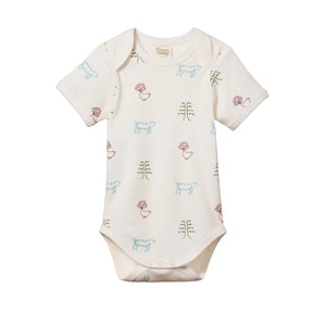 Nature Baby Short Sleeve Bodysuit - Nature Baby Print