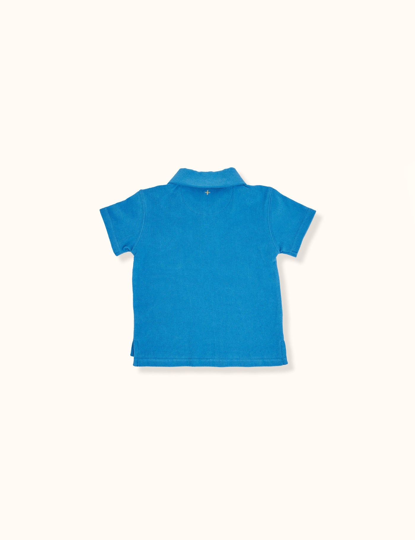 Oasis Terry Towelling Polo Shirt - French Blue Short Sleeve Shirt Goldie & Ace 