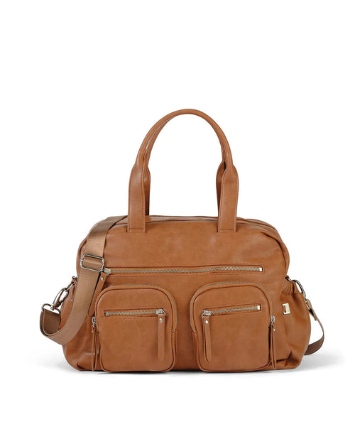 OiOi Carry All Nappy Bag - Tan Faux Leather