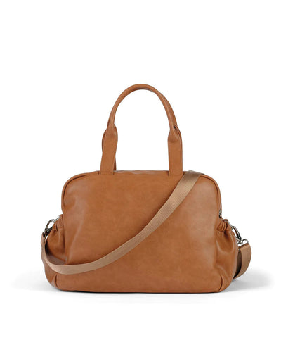 OiOi Carry All Nappy Bag - Tan Faux Leather Nappy Bags OiOi 