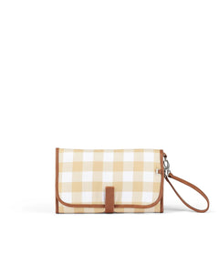 OiOi - Change Mat Clutch - Beige Gingham