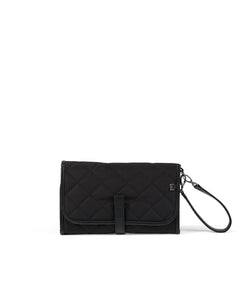 OiOi - Change Mat Clutch - Black Quilt