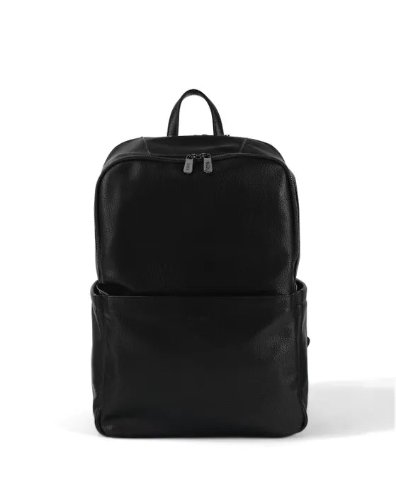 OiOi Multitasker Nappy Backpack - Black Faux Leather Backpacks OiOi 