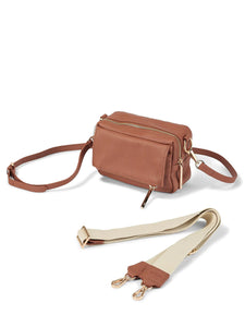 OiOi - Playground Cross-Body Bag - Terracotta Genuine Leather