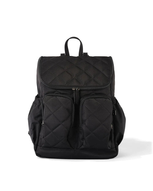 OiOi Signature Nappy Backpack - Black Diamond Quilt