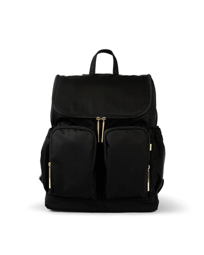 OiOi Signature Nappy Backpack - Black Nylon Backpacks OiOi 