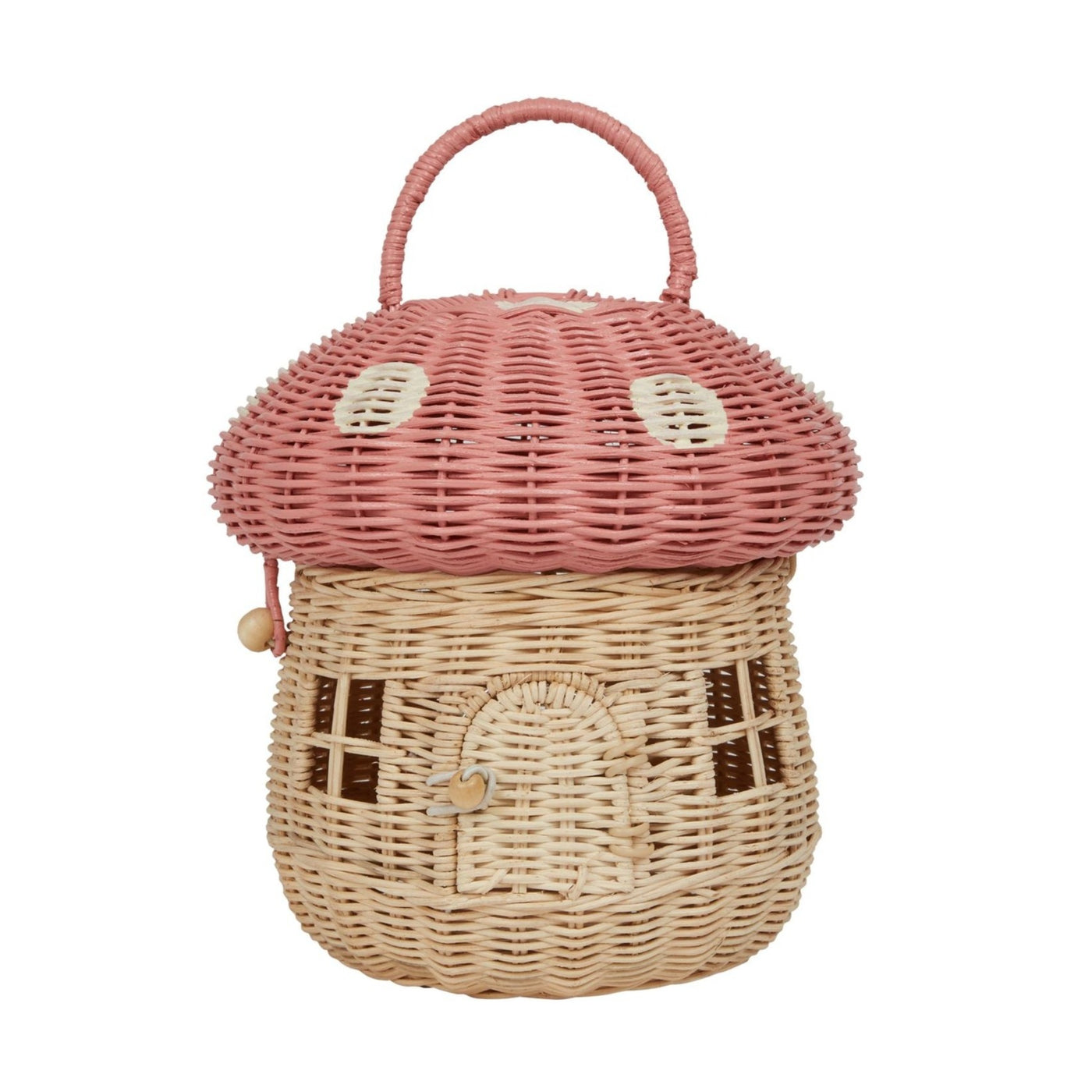 Olli Ella Rattan Mushroom Basket - Musk Basket Olli Ella 