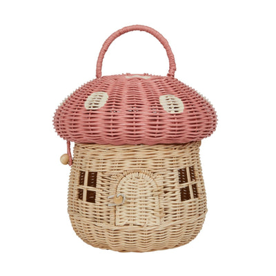 Olli Ella Rattan Mushroom Basket - Musk Basket Olli Ella 