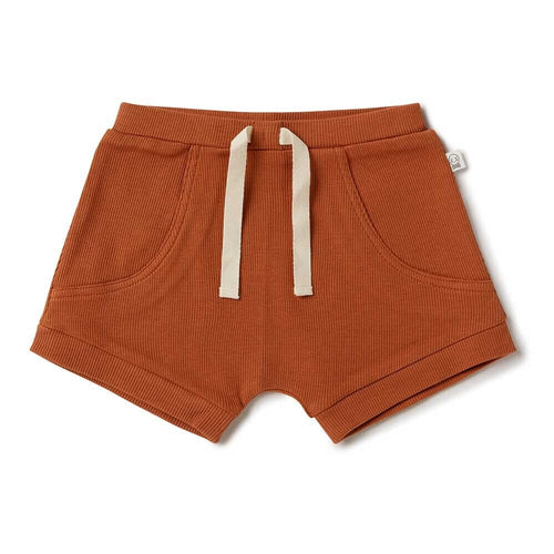 Snuggle Hunny Organic Shorts - Biscuit