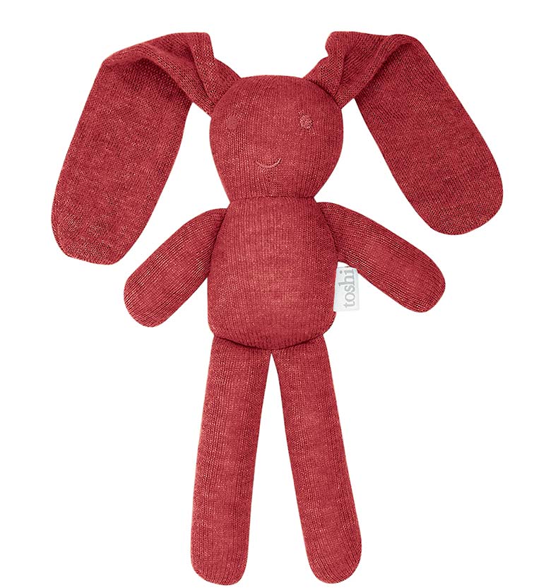 Organic Bunny Andy - Rosewood Soft Toy Toshi 