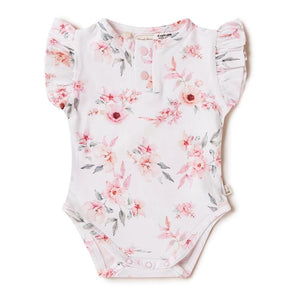 Snuggle Hunny - Organic Short Sleeve Bodysuit - Camille