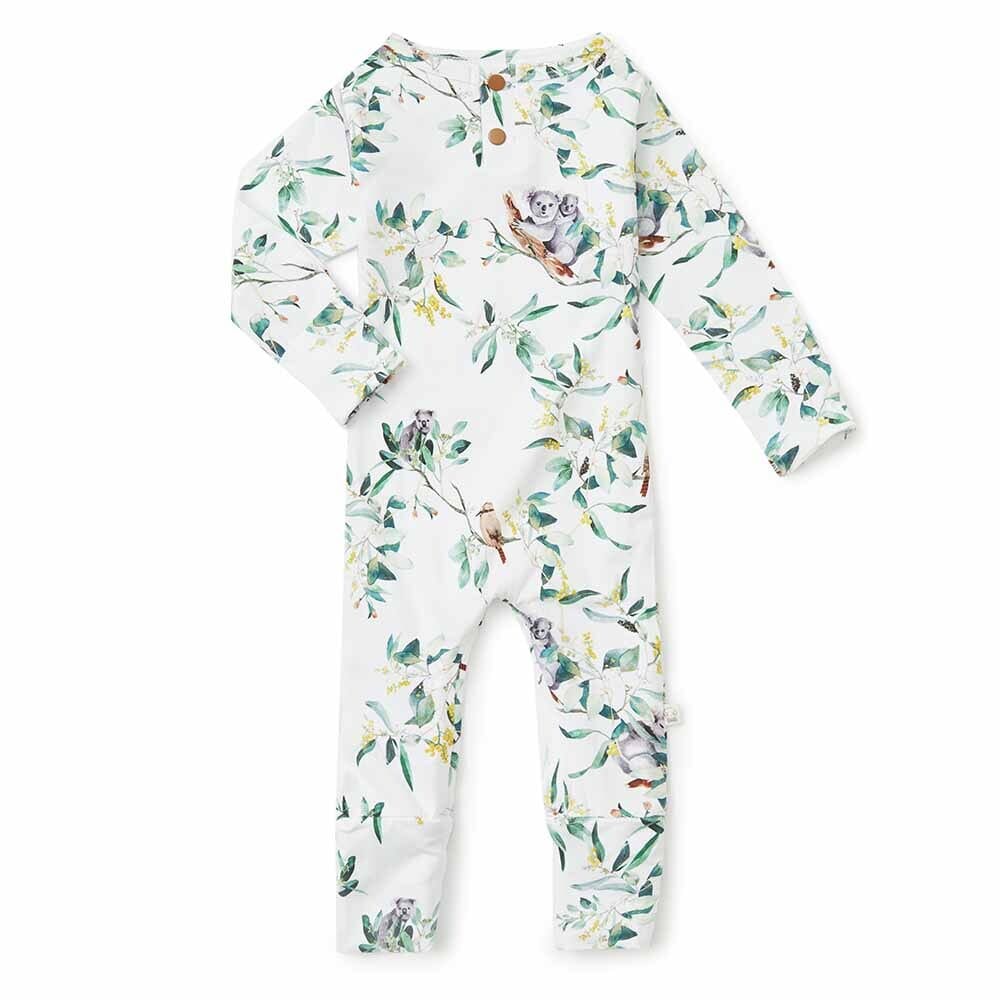 Organic Growsuit - Eucalypt Growsuit Snuggle Hunny Kids 