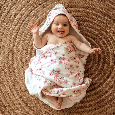 Organic Hooded Baby Towel - Camille Towel Snuggle Hunny Kids 