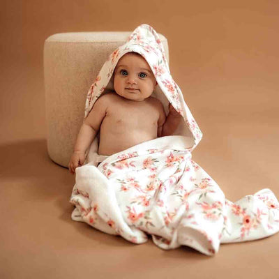 Organic Hooded Baby Towel - Camille Towel Snuggle Hunny Kids 