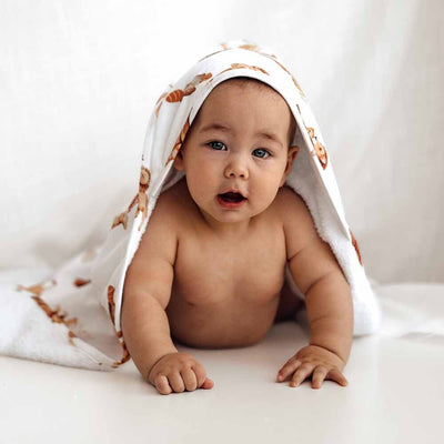 Organic Hooded Baby Towel - Lion Towel Snuggle Hunny Kids 