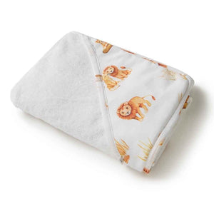 Snuggle Hunny - Organic Hooded Baby Towel - Lion