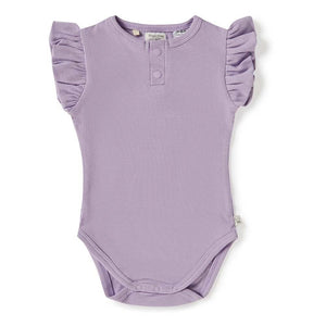 Snuggle Hunny - Organic Short Sleeve Bodysuit - Jacaranda