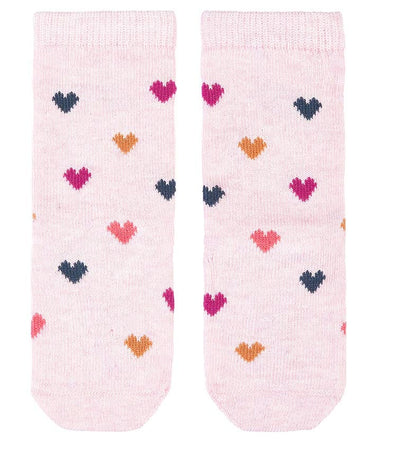 Organic Knee Jacquard Sock - Hearts Socks Toshi 