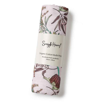 Organic Muslin Wrap - Banksia Swaddles & Wraps Snuggle Hunny 