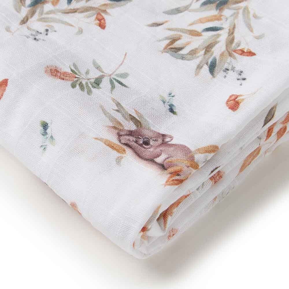 Organic Muslin Wrap - Koala Swaddles & Wraps Snuggle Hunny Kids 