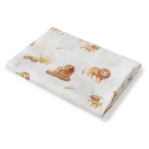 Snuggle Hunny - Organic Muslin Wrap - Lion