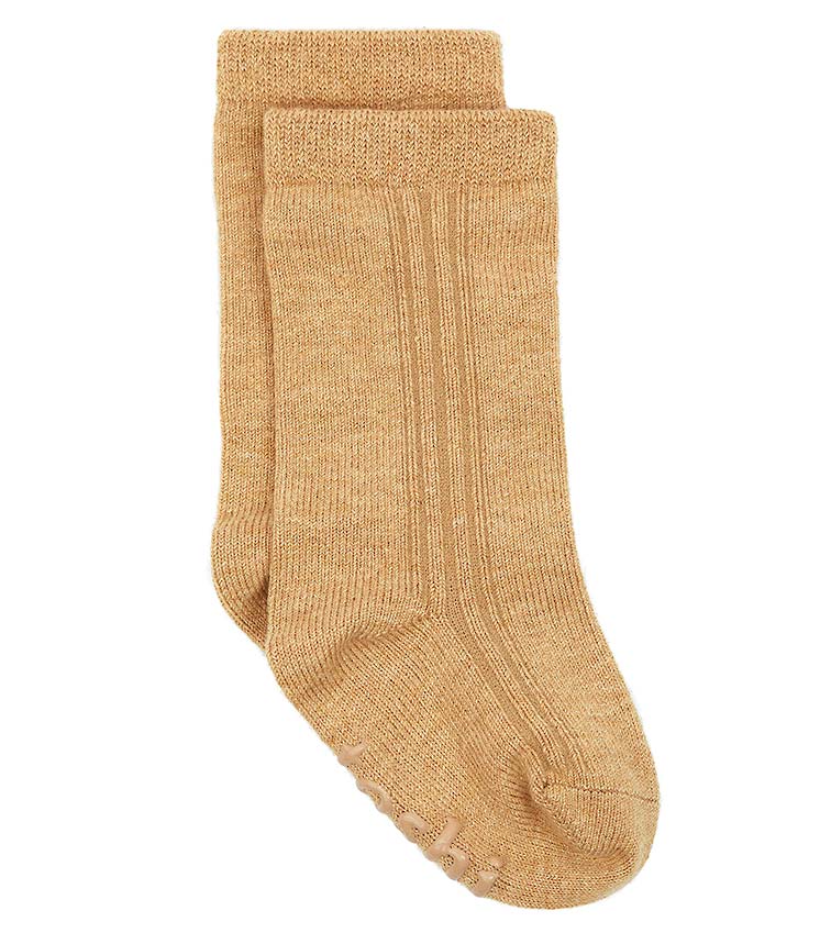 Organic Socks Knee Dreamtime - Copper Socks Toshi 