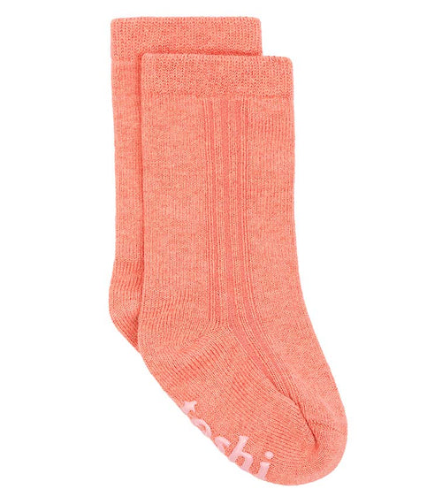 Toshi Organic Dreamtime Socks Knee - Coral