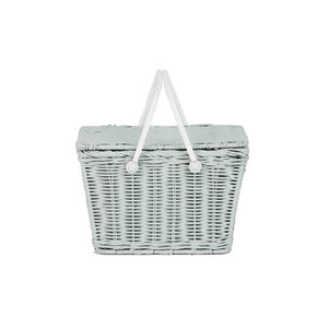 Olli Ella Rattan - Piki Basket | Vintage Blue