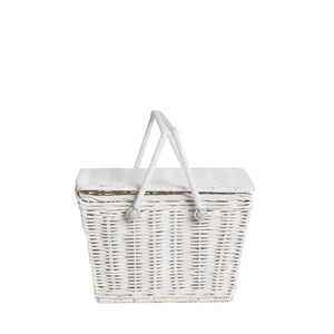 Olli Ella Rattan - Piki Basket | White