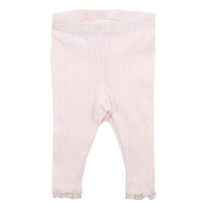 Bebe - Pink Pointelle Leggings