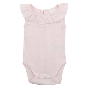 Bebe - Pink Pointelle Sleeveless Bodysuit