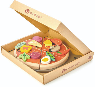 Pizza Party Wooden Toy Tender Leaf Toys 