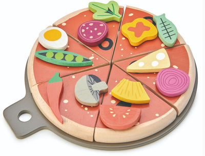 Pizza Party Wooden Toy Tender Leaf Toys 