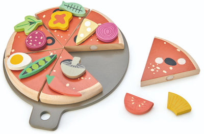 Pizza Party Wooden Toy Tender Leaf Toys 