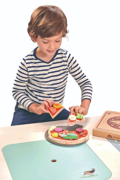 Pizza Party Wooden Toy Tender Leaf Toys 