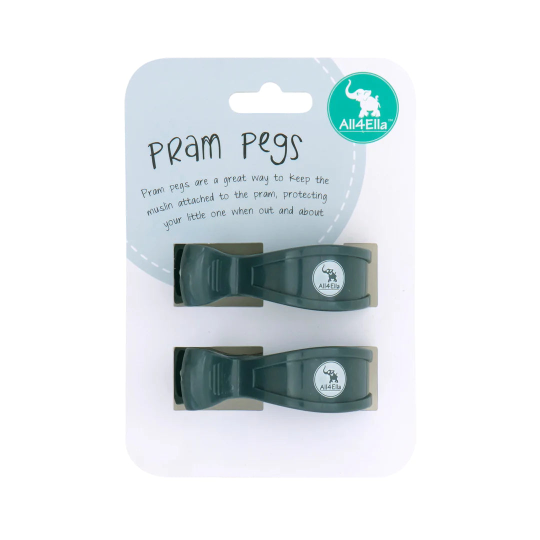 Pram Pegs - Charcoal Pram Pegs All 4 Ella 