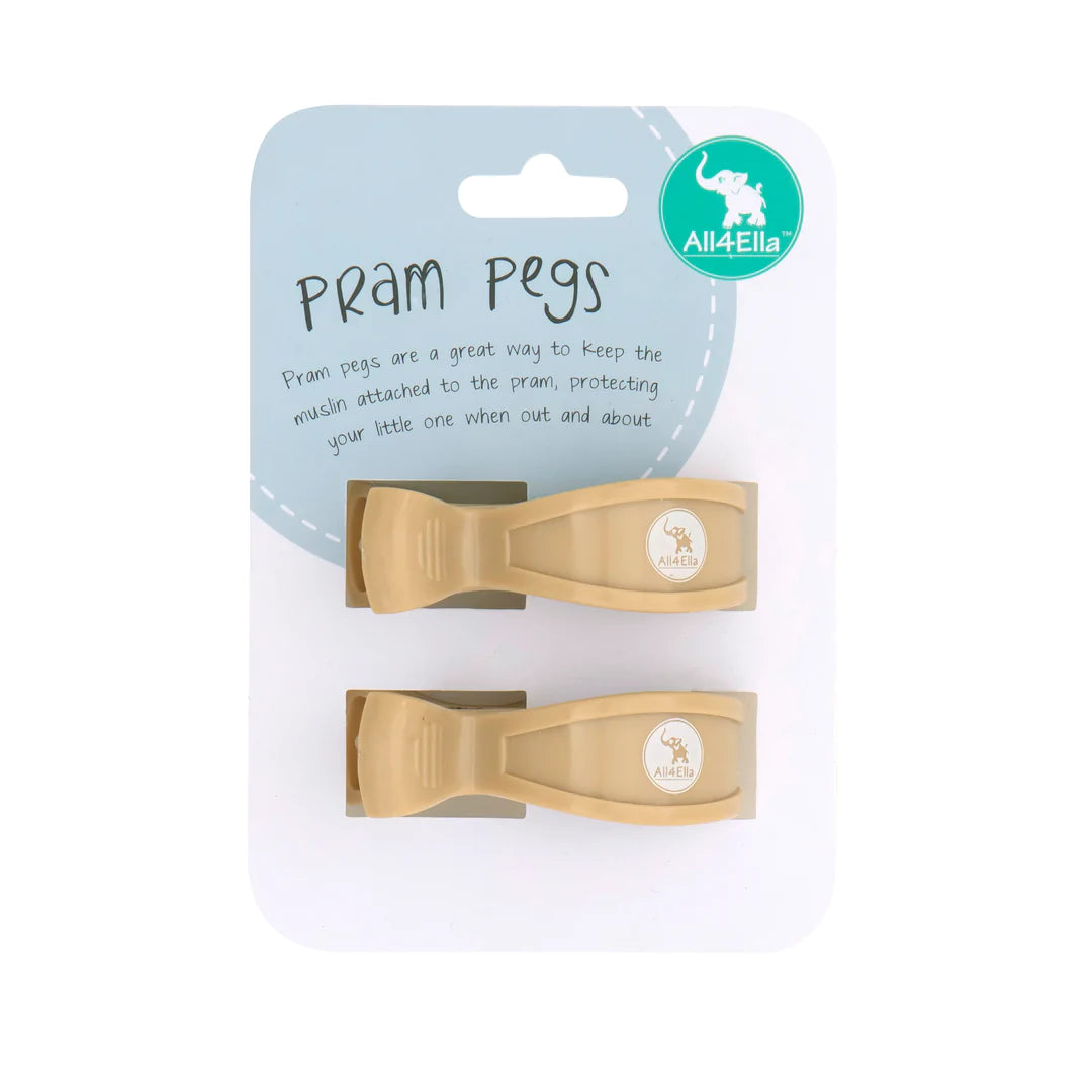 Pram Pegs - Sand Pram Pegs All 4 Ella 