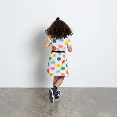 PRE-ORDER Happy Dots Skirt - Oatmeal Marle Skirt Minti 