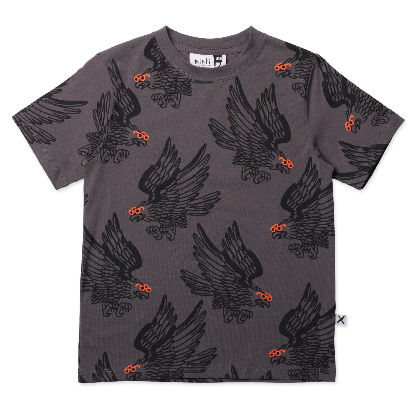 PRE ORDER Minti Fly Free Tee - Dark Grey Short Sleeve T-Shirt Minti 