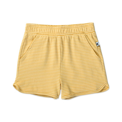 Sport Shorts - Mustard Stripe Shorts Minti 