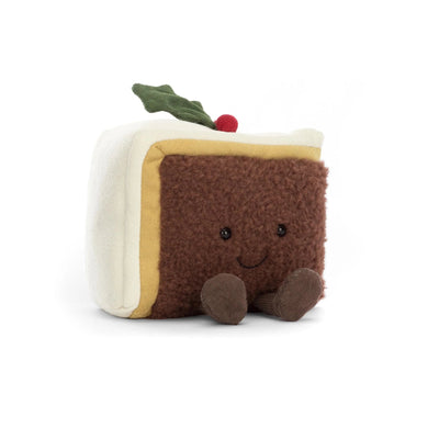 PREORDER Jellycat Amuseable Slice of Christmas Cake Soft Toy Jellycat 