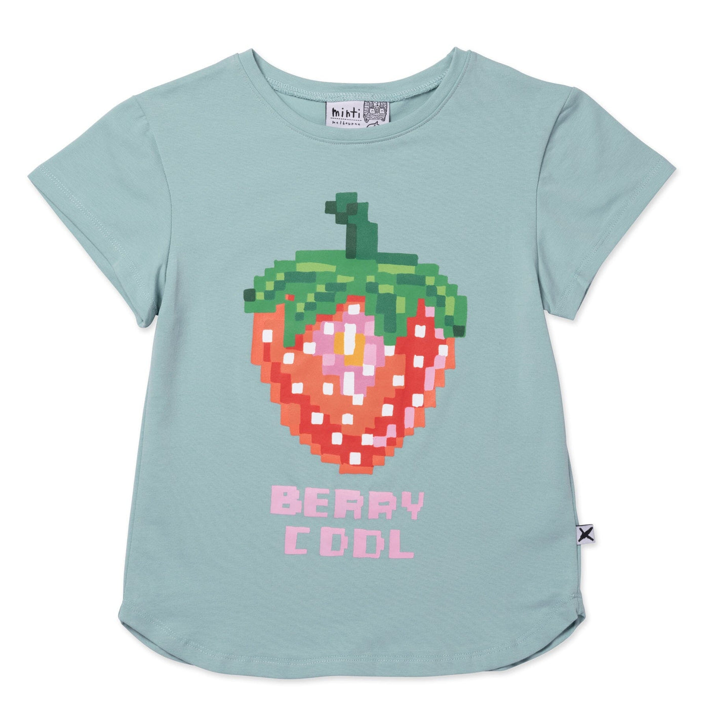 PREORDER Minti Berry Cool Tee - Muted Green Short Sleeve T-Shirt Minti 