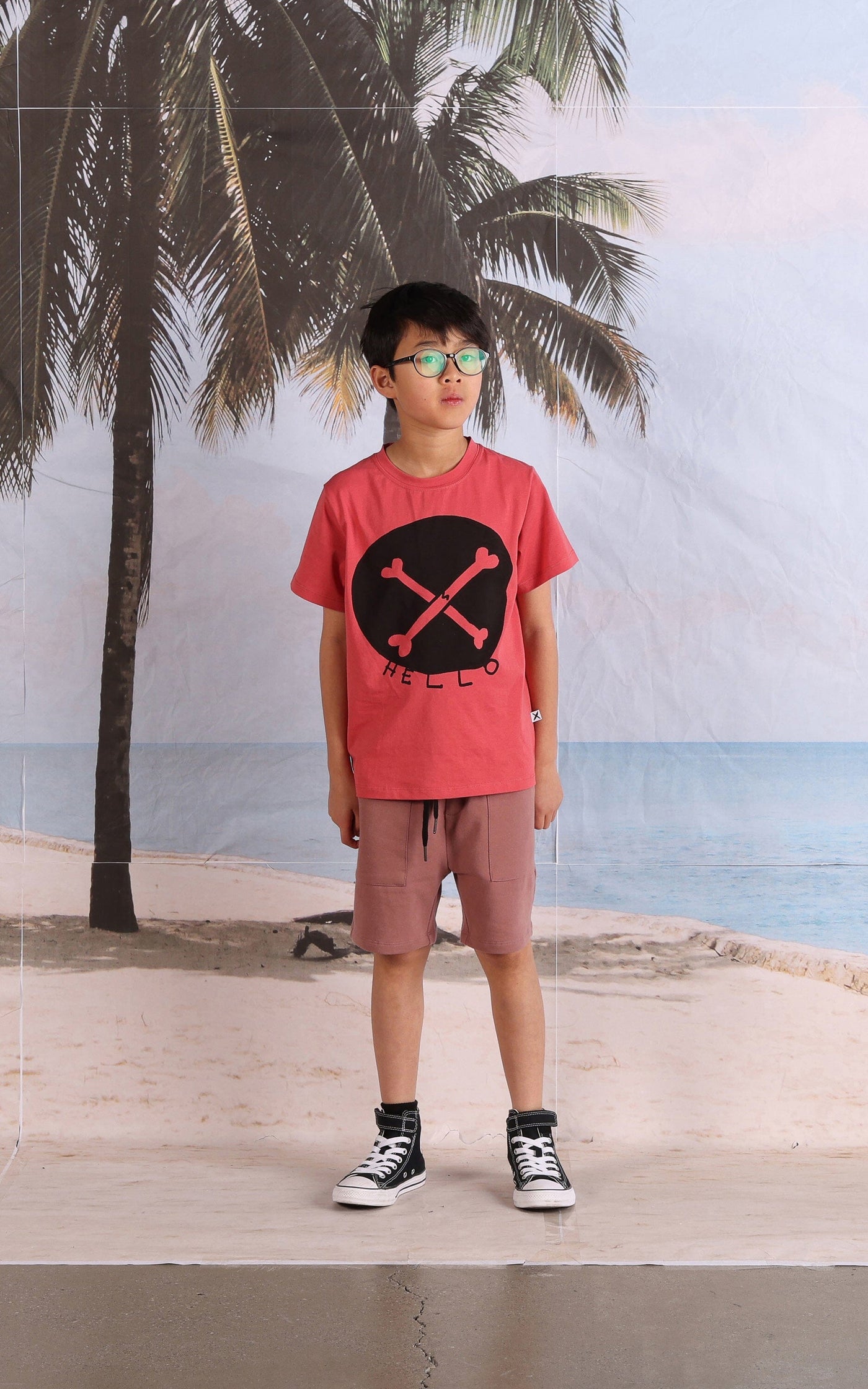 PREORDER Minti Cross Bones Tee - Melon Short Sleeve T-Shirt Minti 