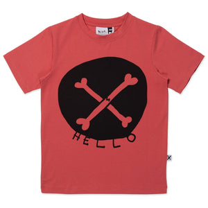 Minti Cross Bones Tee - Melon