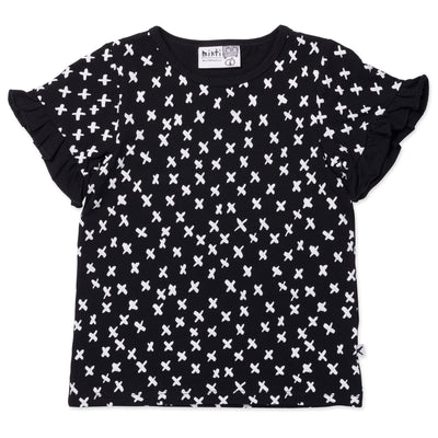 PREORDER Minti Crosses Tee - Black Short Sleeve T-Shirt Minti 