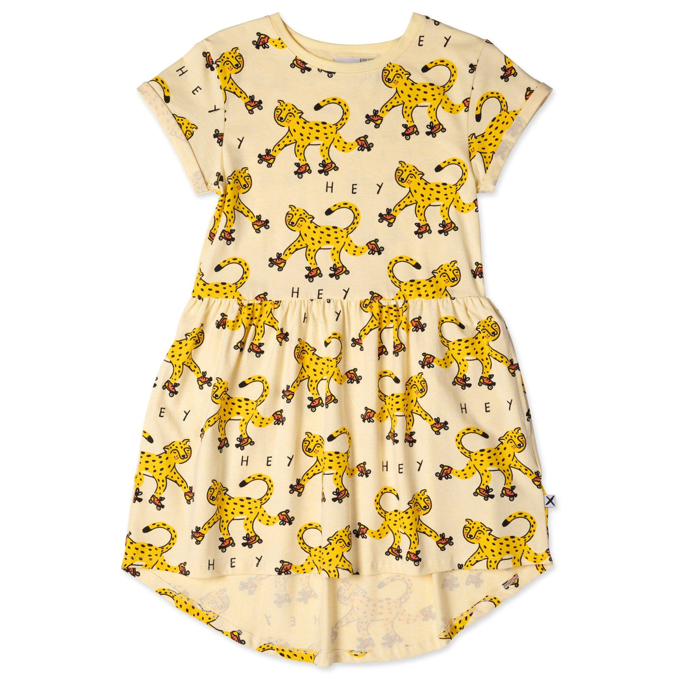 PREORDER Minti Roller Leopard Dress - Lemon Marle Short Sleeve Dress Minti 