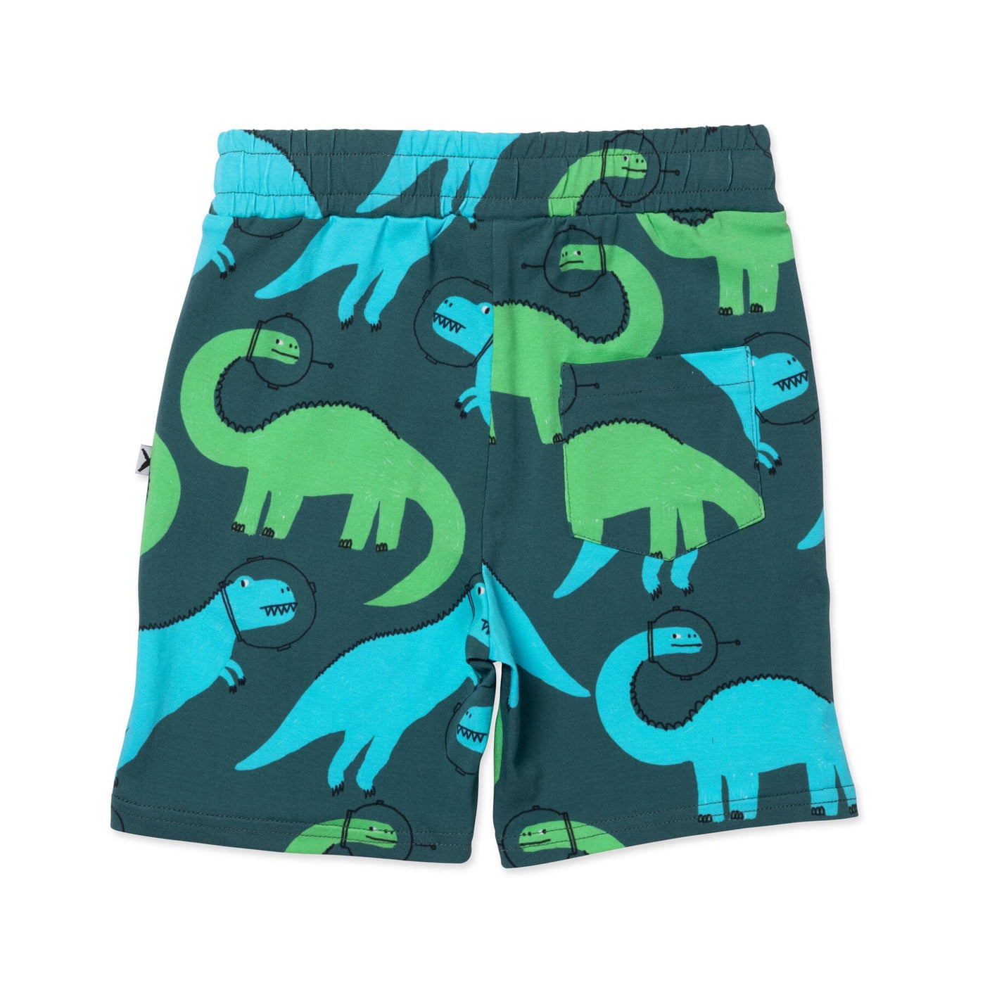 PREORDER Minti Space Dinos Short - Dark Green Shorts Minti 