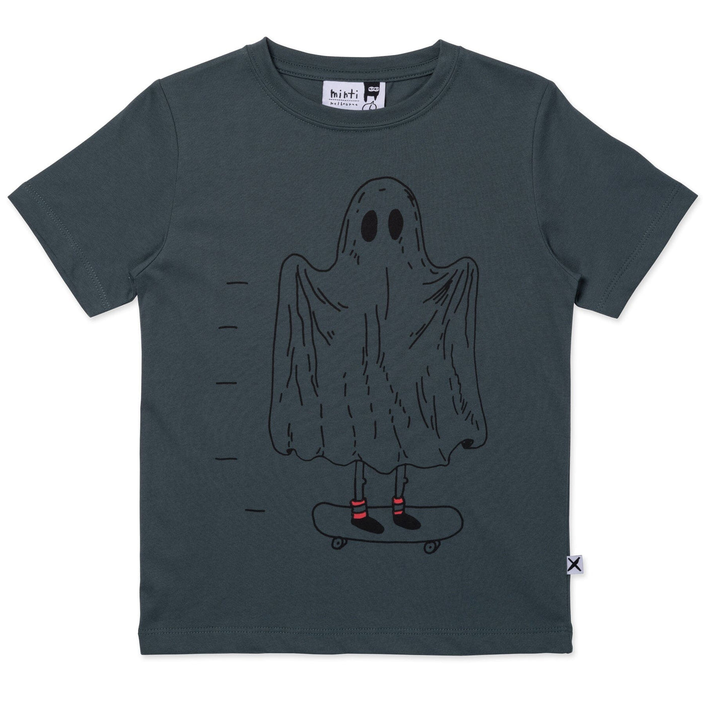 PREORDER Minti Spooky Skater Tee - Forest Short Sleeve T-Shirt Minti 